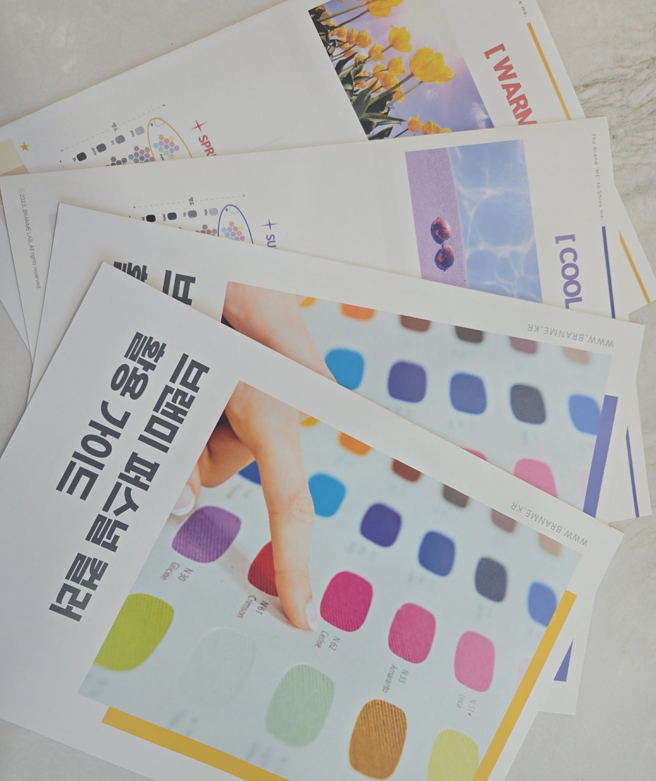 BRANME personal color application guide examples