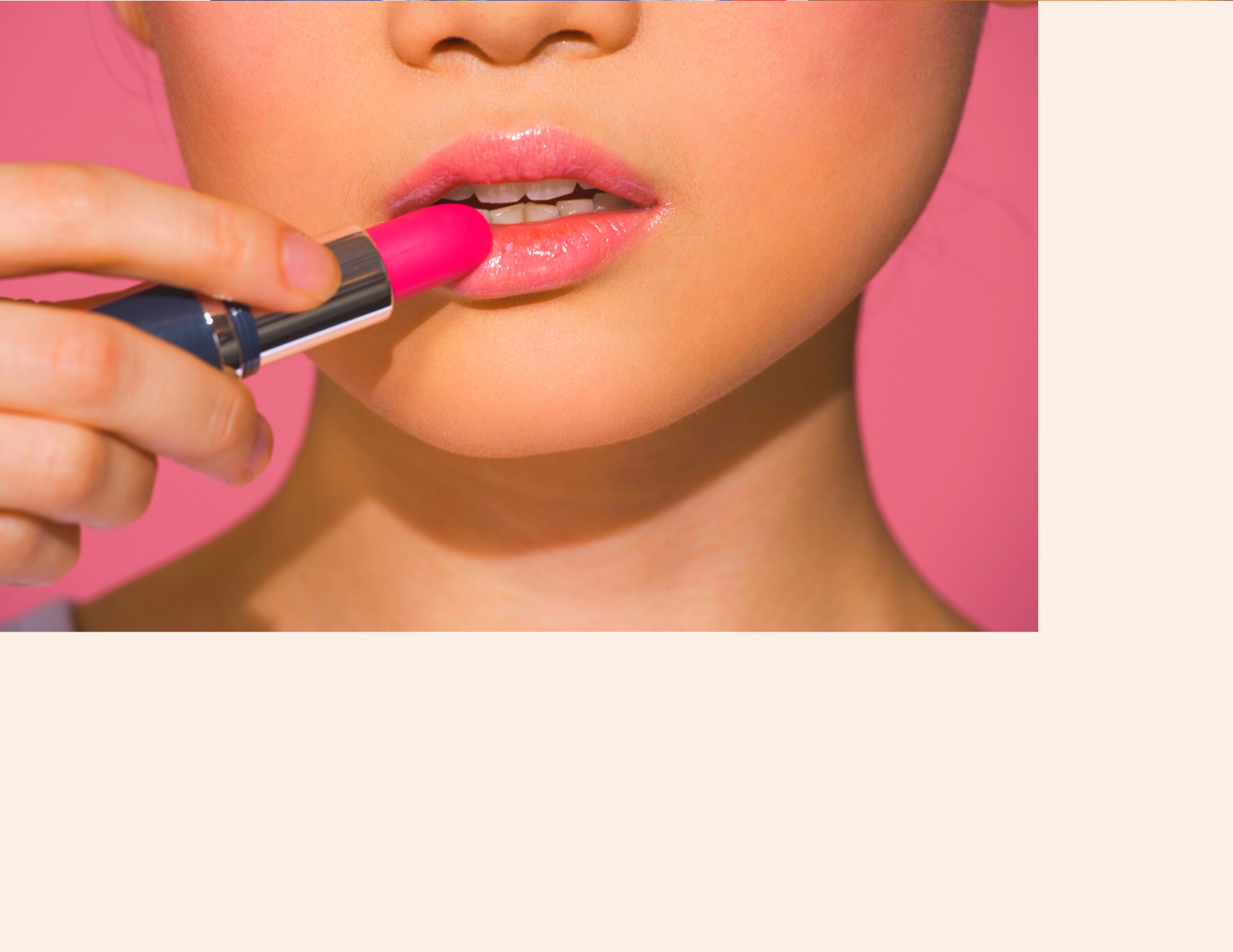 Lip color application