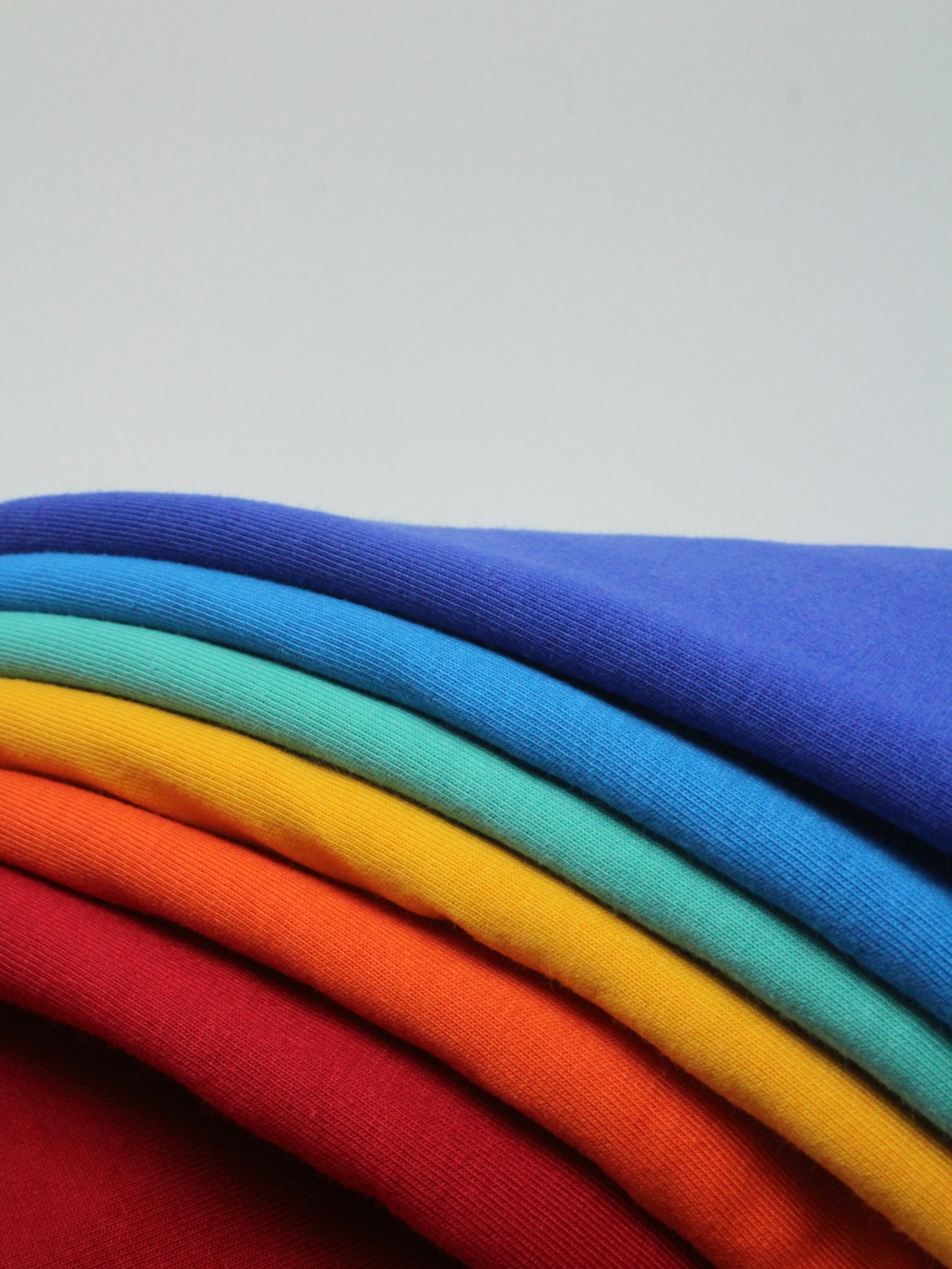 Colors and textures of colorful knitwear